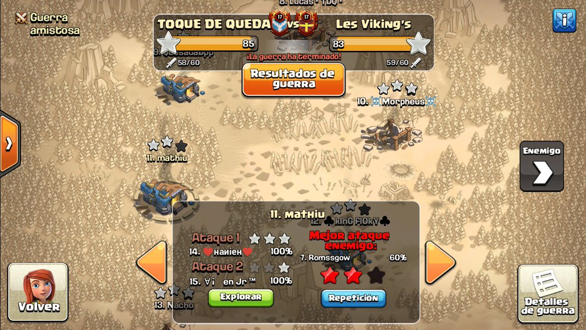 Bruno_Negriazul's tweet photo. FW en @ToqueDeQuedaCOC  
BD: 6/10/14
Buena victoria 🙌🔥
Buen aporte personal con 4/6 ⚔️ y 2 failtime de 99% 😥 https://t.co/acDj979Oxk