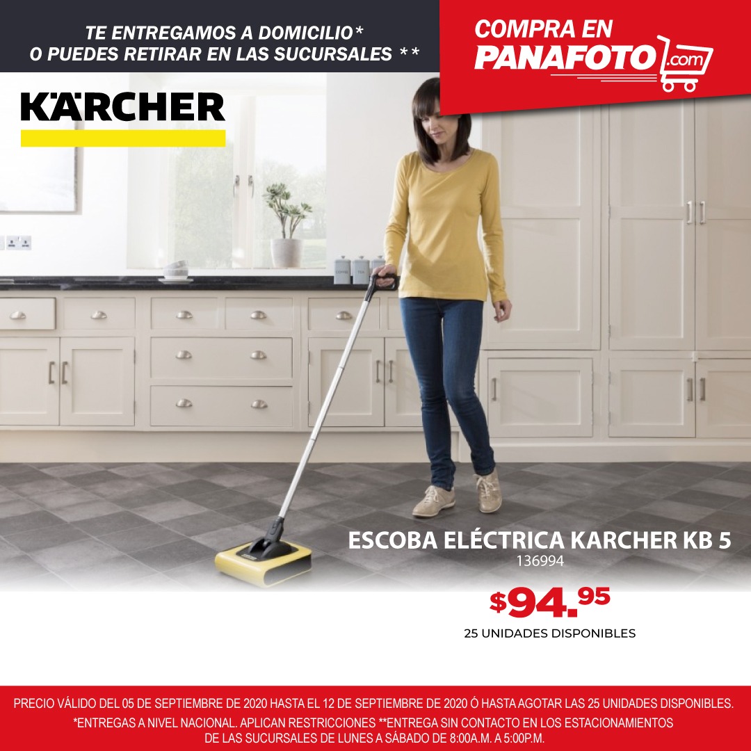 Panafoto on X: ¿Limpiar superficies rígidas y alfombras de forma rápida y  eficaz al mismo tiempo? El trabajo perfecto para la escoba eléctrica  Kärcher KB5 que te proporciona un resultado de limpieza