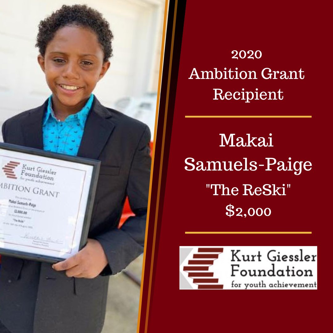 Makai Samuels-Paige (Atlanta, GA) was awarded an Ambition Grant for “The ReSki”.  Makai plans to redesign the jet ski to become autonomous and be controlled remotely, which allows for a speedy response for emergency water rescue. #Grant #Youth #STEM #rescue #jetski #AtlantaGA