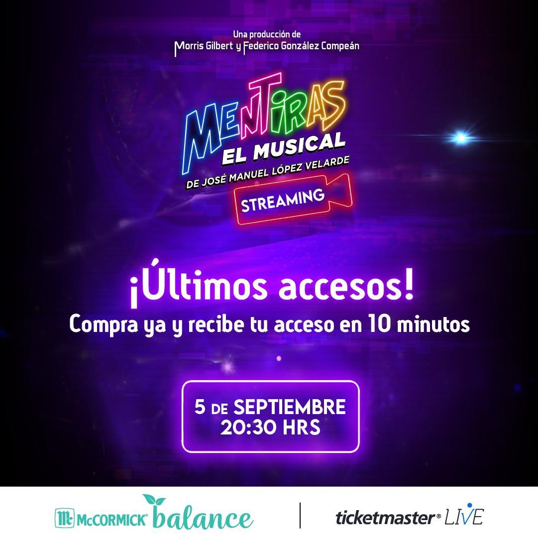 Es hoy! Ya tienen sus accesos?!
Disfruten su función mentirosos, nos vemos muy pronto! @mentirasmexico #StreamingMentiras #mentirasmexico