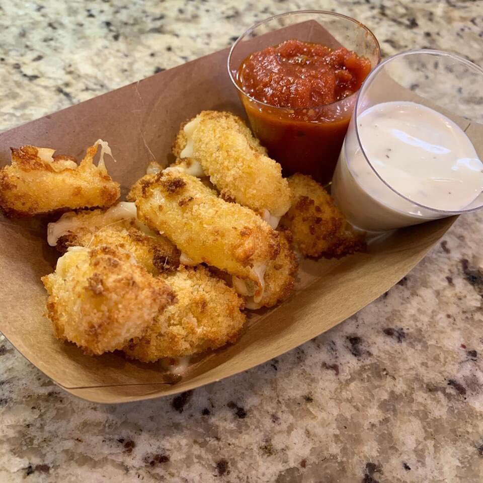 Fried cheese curds for lunch! 