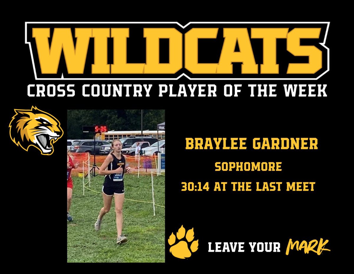 Congratulations to Braylee Gardner for being named player of the week! Great Job Braylee!