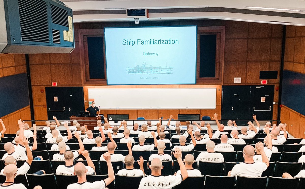 MaritimeCollege's tweet photo. Indoctrination continued today with drills, class work and ship familiarization aboard TSES VI. #MaritimeCollege #INDOC2020 https://t.co/AqCDhWRoEB