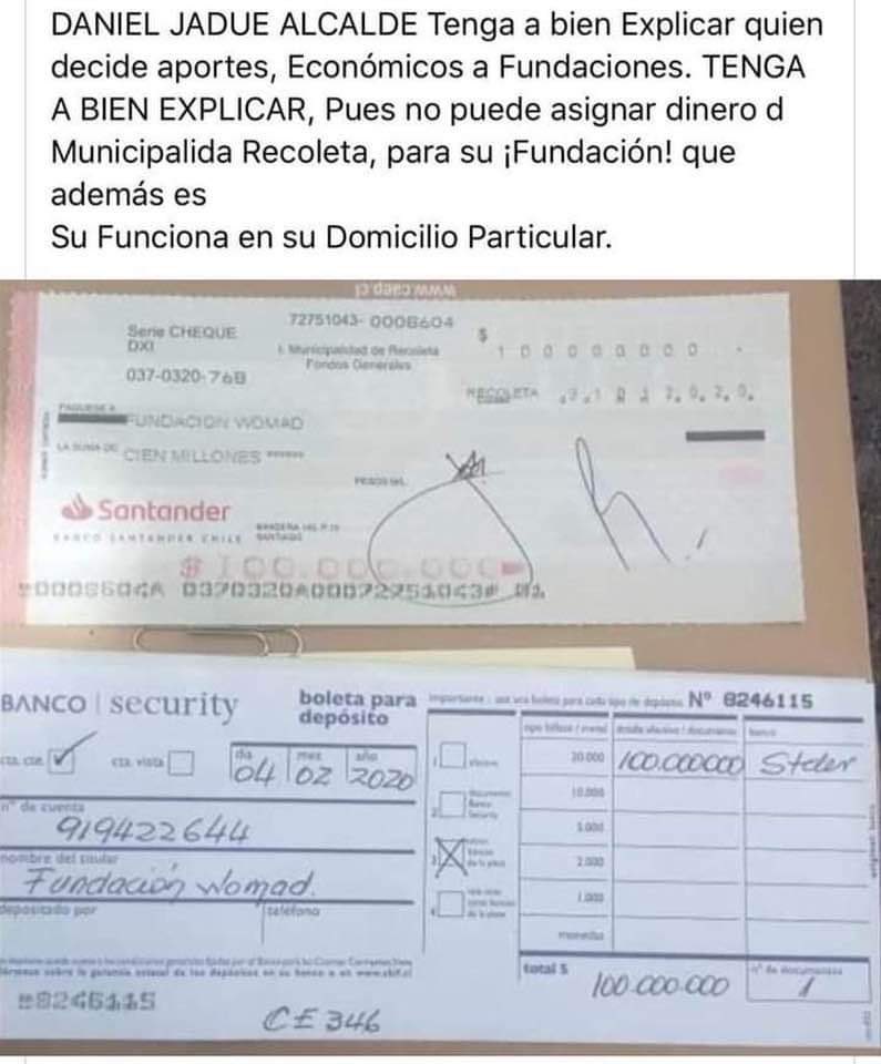 😡 ⁦<a href="/danieljadue/">Daniel Jadue</a>⁩ Esperamos su Respuesta Sr. ‼️ESTO ES UN DELITO ‼️ ⁦<a href="/Contraloriacl/">Contraloría</a>⁩  🛑 Los 🇨🇱Queremos saber 👇🏿