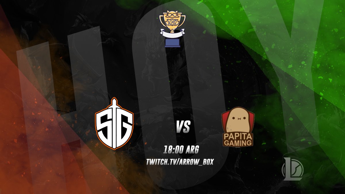 #LeagueOfLegends Hoy 18:00 nos enfrentaremos a Papita Gaming en la #LigaBox!
GLHF! twitch.com/arrow_box