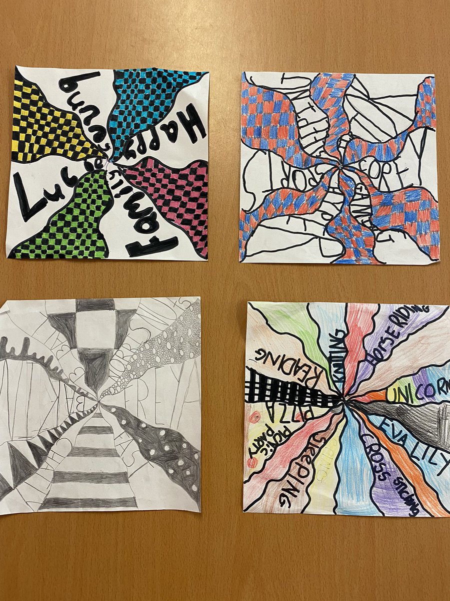 mrsmcbride1's tweet image. We’ve been so busy in art I haven’t even gotten round to posting our photos!🙈😂 P7/6 have been working on personality swirls-take a look at these amazing creations! @mr_farrington @MrsAitkenAnto