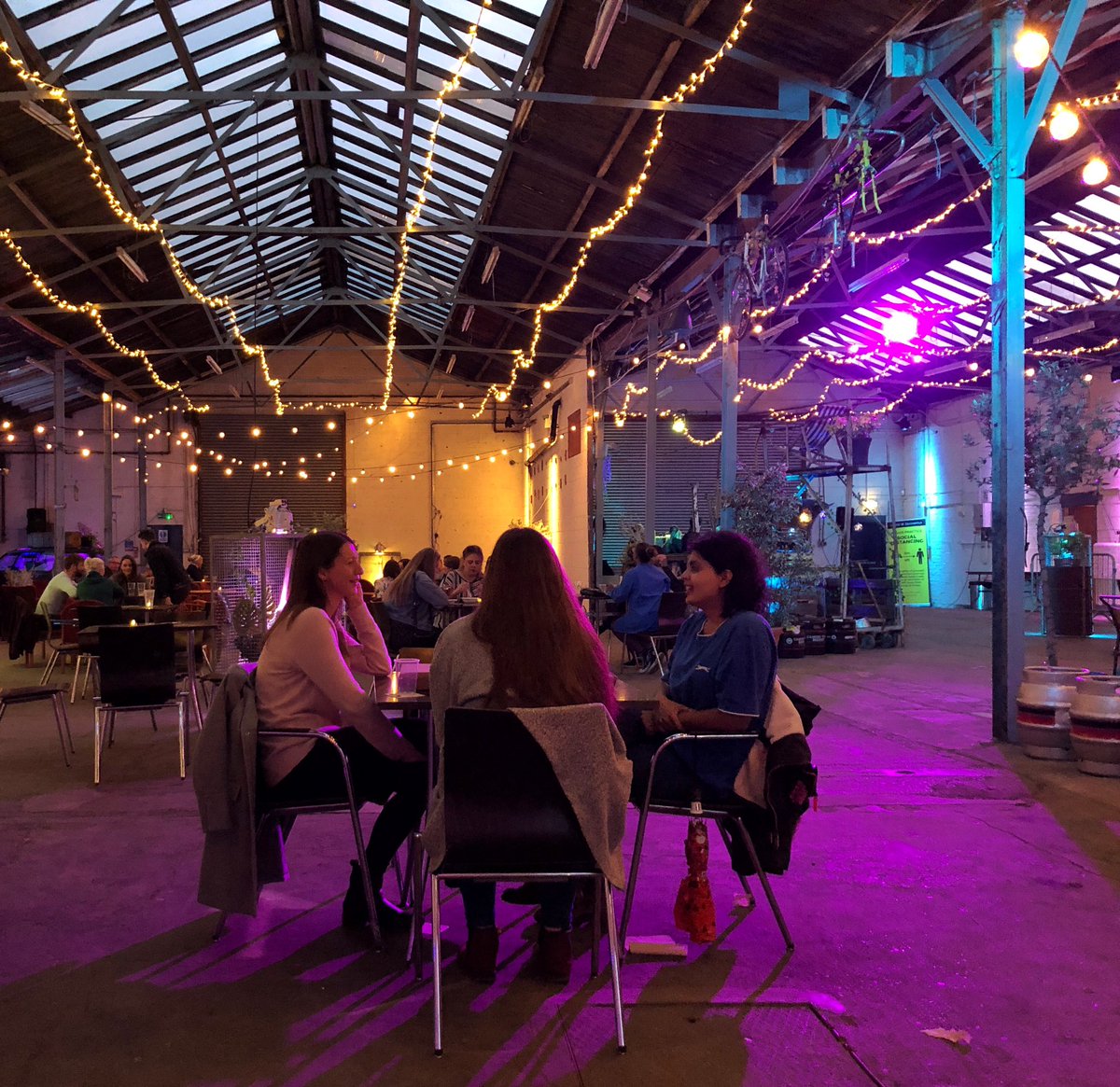 BartonBrosLtd's tweet photo. Enjoying our evening so far. But a long night ahead as we turn our Ruin Bar into a Sunday market. Open at 10am tomorrow morning! #notts #nottingham #market #ruinbar #foodies #streetfood #craft #thegarage https://t.co/f6JPVnwttR