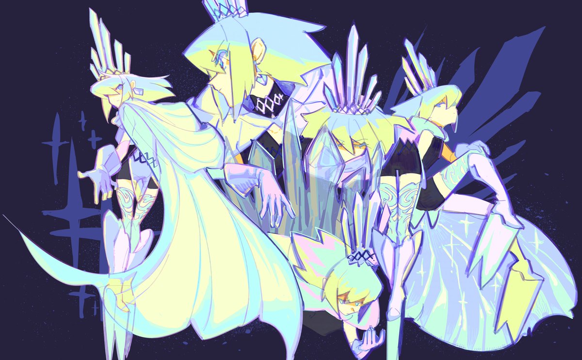 liowig's tweet photo. i call it the ice prince au but in reality hes just elsa fotia

i was reluctant ab finishing this since it has a similar palette to my alicorn prince au,,, and sorry for messy composition https://t.co/wIKNEATGyq
