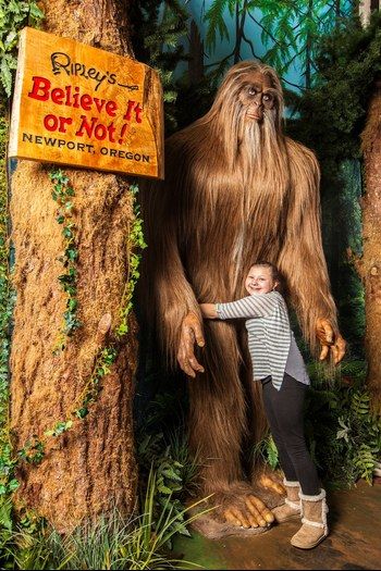 I can’t find specific photos of the Bigfoot model on show in Wisconsin Dells but other Bigfoot models are on show in Ripley’s elsewhere – here’s one on display in Newport, Oregon.