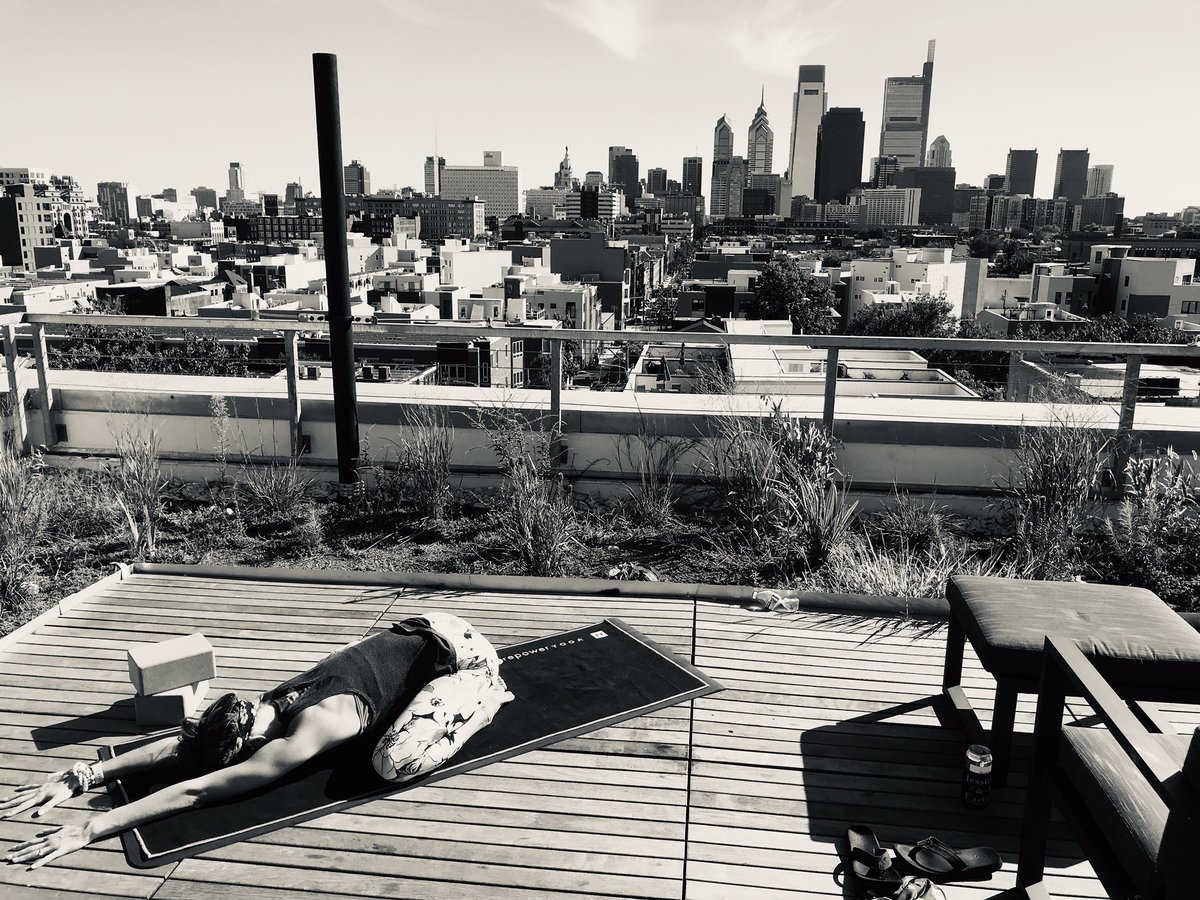 Stay calm and yoga on ✌🏼🧘🏼‍♀️ #Philly #Mindfulness