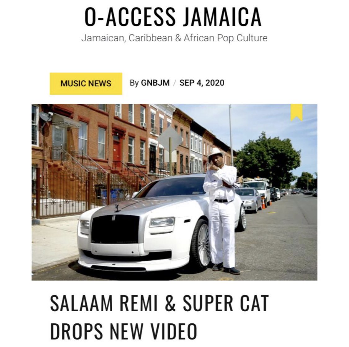 Thank you <a href="/oaccessjamaica/">o-access JAMAICA</a> 😎Check out their write up of our new video and single “Push Time” by Super Cat &amp; <a href="/SaLaAMReMi/">Gary Vaynerchuk</a> oaccessjamaica.com/2020/09/04/sal…