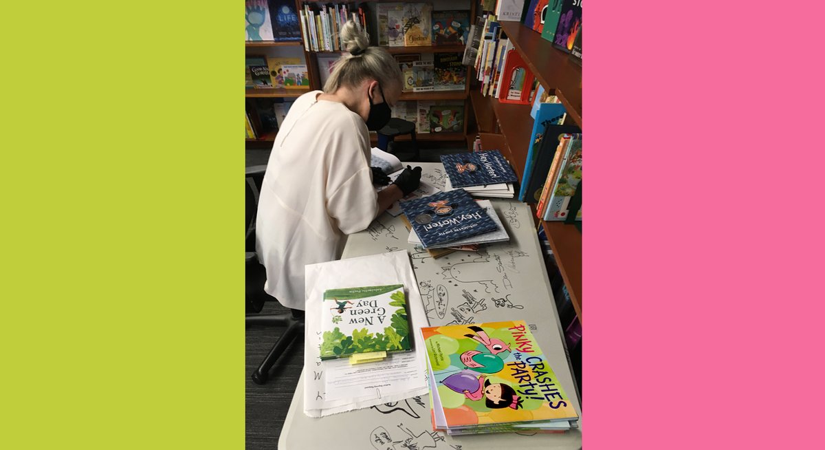 Book wise – finally doing something (kind of) normal. Antoinette and I went in to Children’s Book World to sign our new books!  <a href="/ChildrensBW_LA/">Children's Book World</a> <a href="/aportisa/">Antoinette Portis</a> <a href="/EastWestLit/">East West Literary</a> #kidlit
