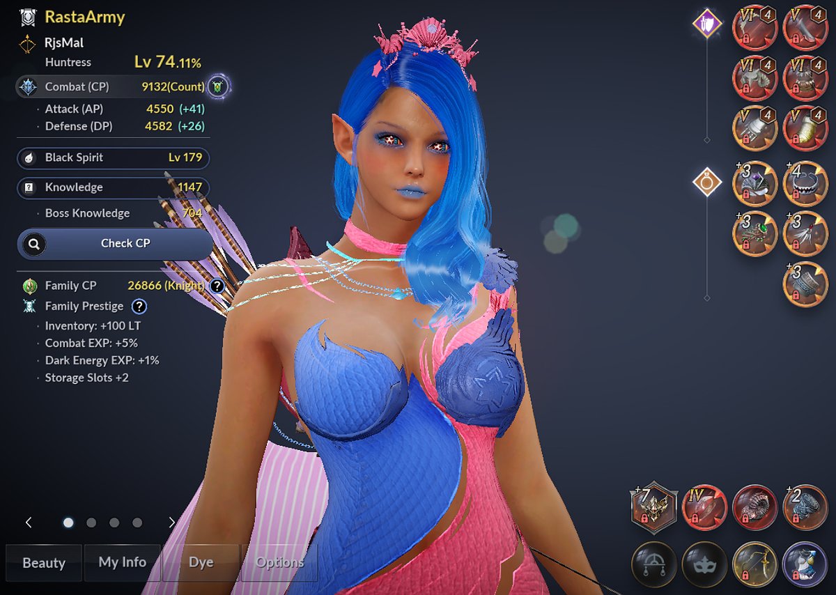 Rjs_Mal's tweet photo. What’s up my beautiful, so far today has been a really good #BDM day, got my helmet to #Hex and got my sushi to #Tet my bae is getting stronger 😍❤️💛💚
#Huntress #Waifu #Blackdesertmobile #Balenos https://t.co/TLTm5Nzua6