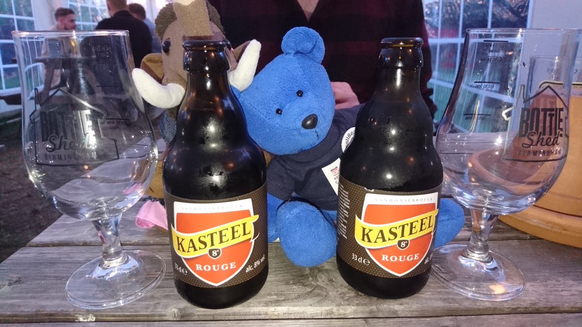 Tonight involved PUB! A pub new to us, <a href="/hopgardenpub/">Hop Garden Harborne</a>, who were having a Belgian Beer Festival and also doing awesome pizza from @ottowoodfired.  Blueberry had a whole pint of Westmalle Dubbel to start the night. This might not end well. #smallbearsneedbeer