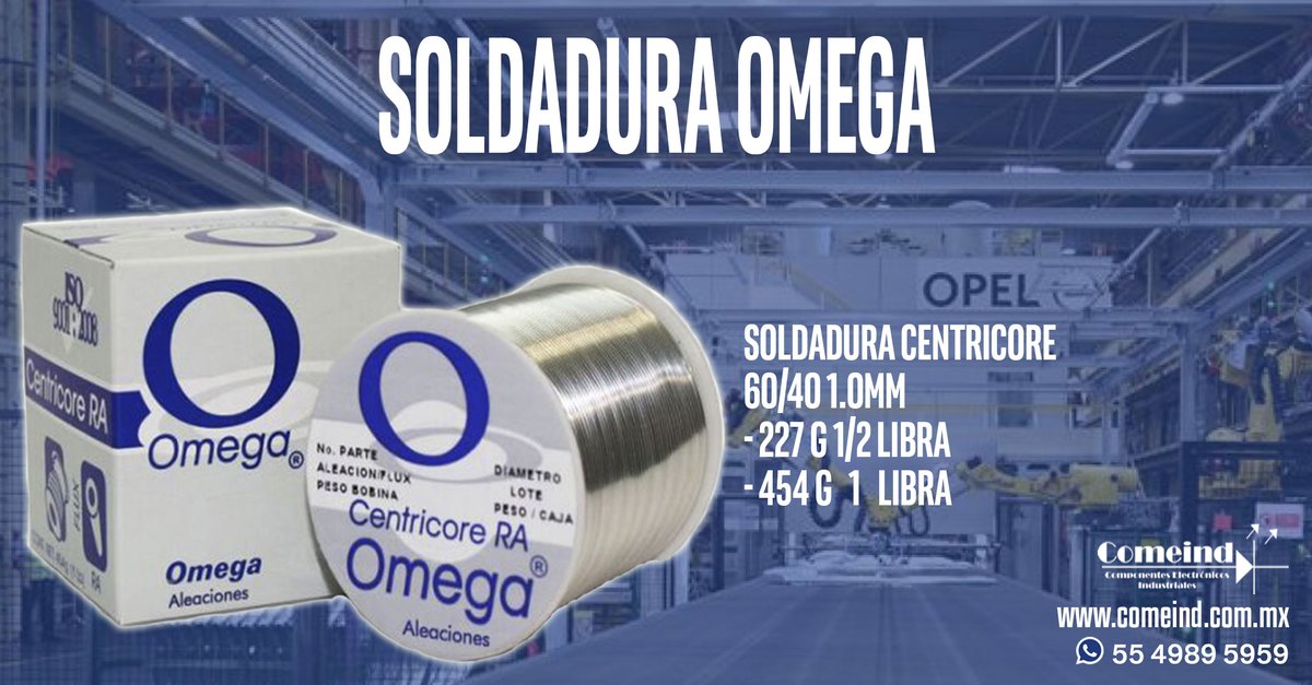 En #Comeind tenemos #SoldaduraOmega con los mejores precios en el mercado, no dejes de consultar en comeind.com.mx