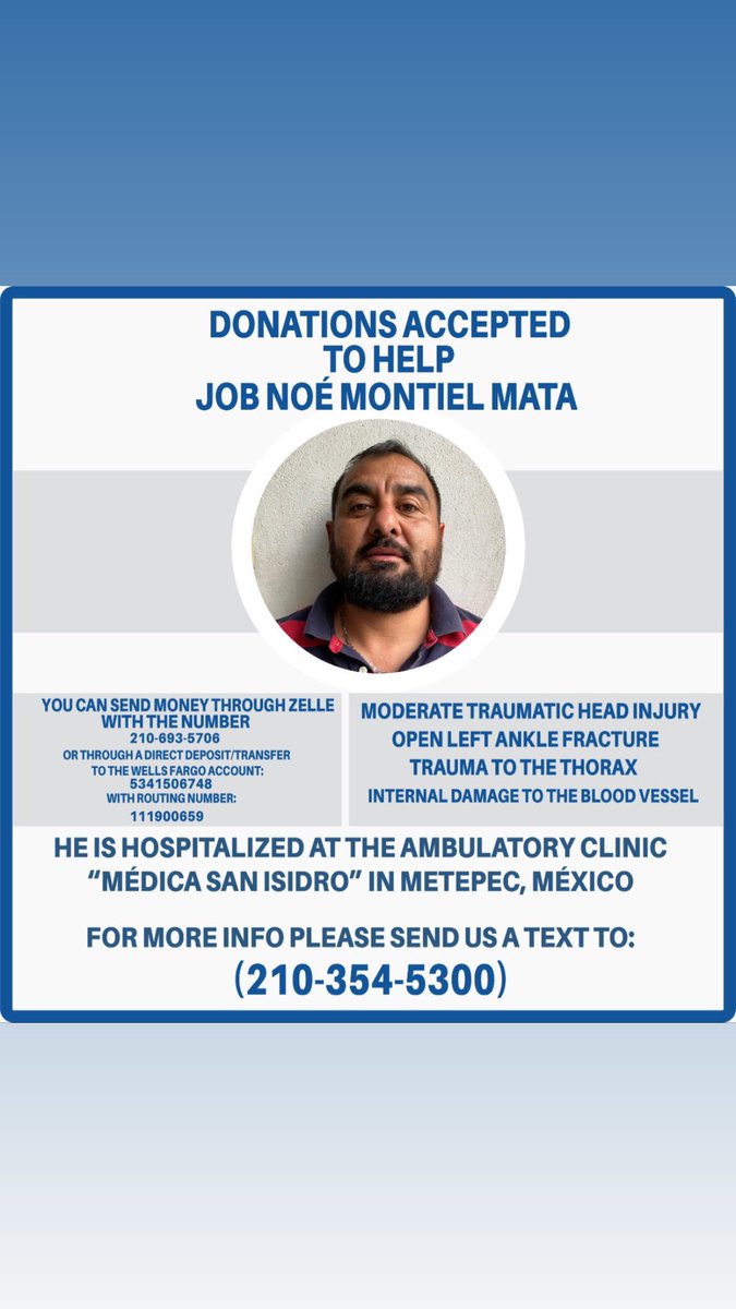 abnerin_nava's tweet image. Se que esto es inusual pero les pido de su apoyo. El es mi tío y tuvo un accidente muy grave. Cualquier apoyo es bien apreciado e incluso si no pueden donar nada con sus oraciones pueden apoyarnos.