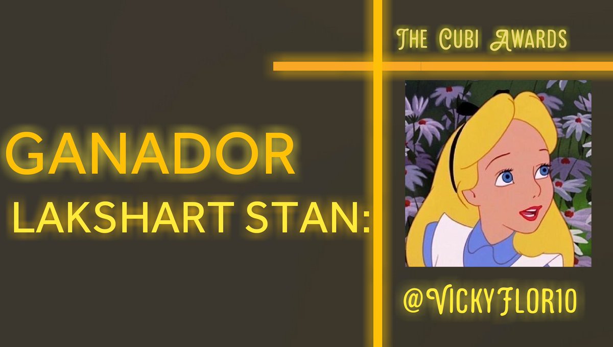 cubiawards's tweet photo. EL PREMIO QUE SIGUE SE LLAMA "MEJOR LAKSHART NIA STAN", A ESA CUENTA QUE VES EN SUS TWEETS Y SIEMPRE APOYÁNDOLA
SE LO LLEVA...
¡La querida Vicky! https://t.co/2BuDBvsljn