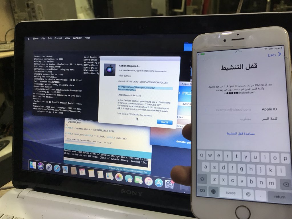El_sultaaan's tweet photo. @appletech752 @ifpdz_official Iphone 6 ios 12.4.4 used sliver passcode bybass and work all good Thanks My Friend https://t.co/9vBEExJhs6