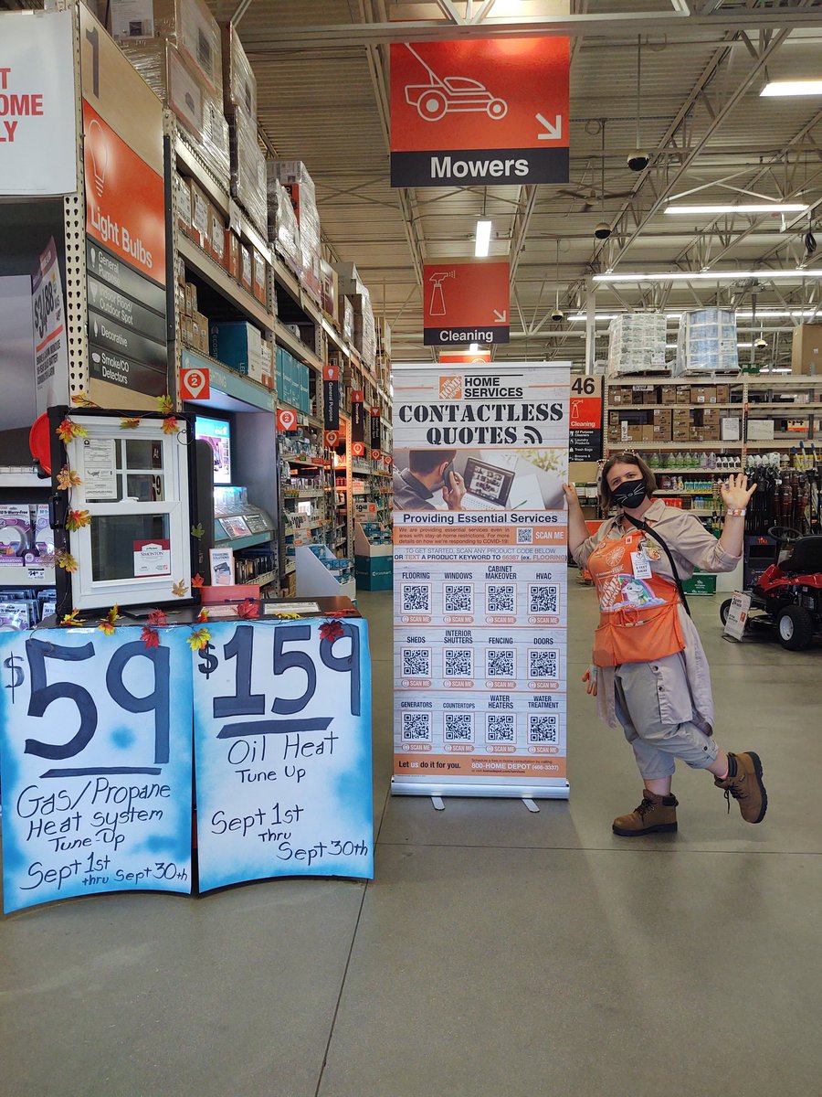 JCochrane333's tweet photo. Our awesome SPA Berry showing some cheer at our services info center shouting out our windows program as well as the start of our new #climatezone program.@THDSullivan  @JasonArigoni @williams2bryan @SeanKolb88  @NicoletteH17 @AValkavitch @HeatherTinker04 #spaday #hd8831 https://t.co/2hTIgSdWaF