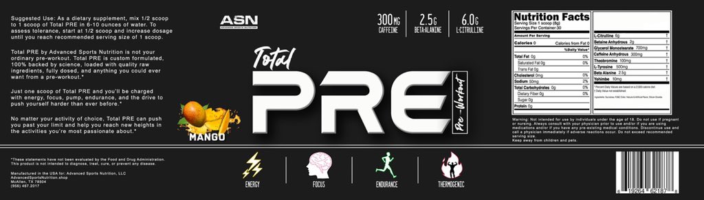 ASNProducts's tweet photo. Total PRE is almost here! This stuff is great, I can’t wait for everyone to try it!

Schedule for September:
▫️Preorders/Soft Launch: 9.11.2020
▫️Full Website/Product Launch: 9.18.2020
▫️Tabling Event at Gold’s Gym Mission, TX: 9.24.2020

Fuel The Journey https://t.co/d8XrfyxSr1