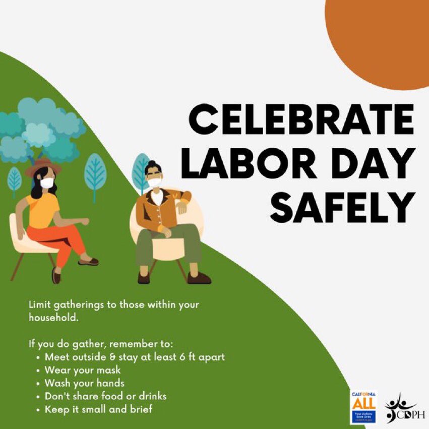 duarteusd's tweet photo. We wish our @duarteusd families a very safe and happy Labor Day holiday weekend! School will not be in session for distance learning on Monday, September 7. We will resume learning on Tuesday, September 8. Enjoy your day off! https://t.co/TKDfFR65b2