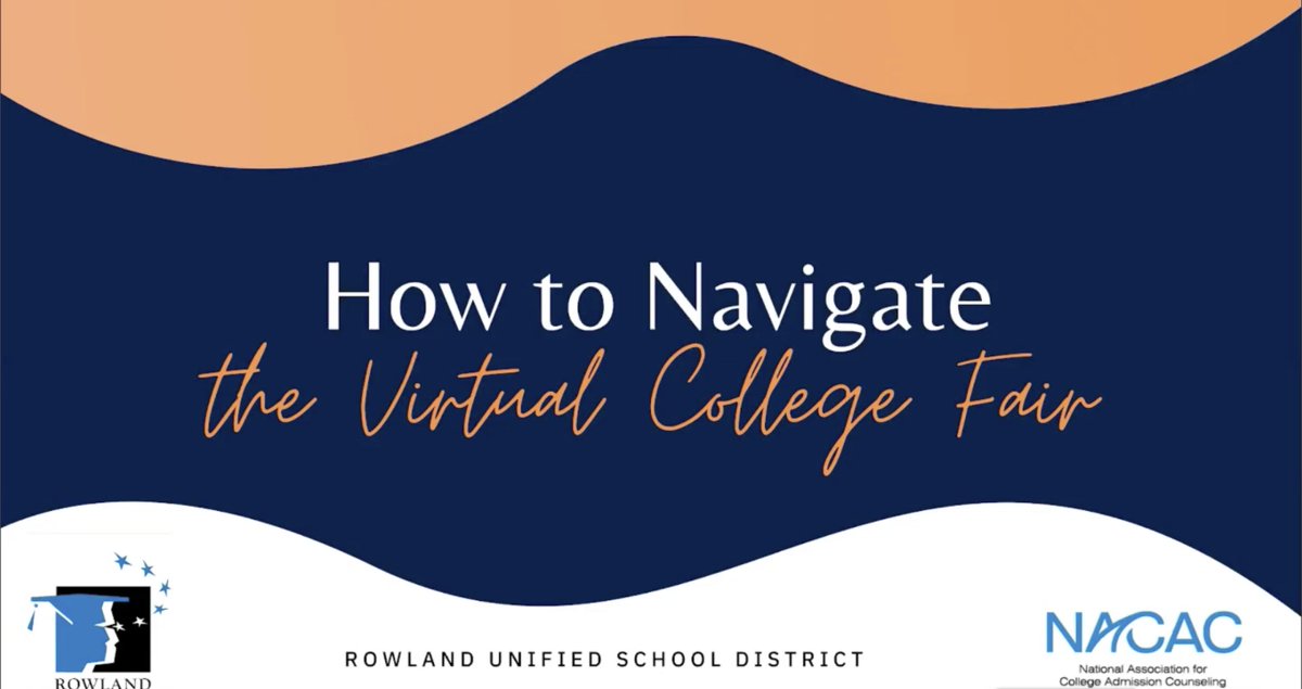rowlandhs's tweet photo. 2020 NACAC Virtual College Fair Video Tutorial. This tutorial will help you create your account so you can meet virtually with over 600 colleges and learn about the application process, financial aid, student life, and more. Check out the tutorial here: https://t.co/vhfklBa2g5 https://t.co/lgpZeFqJpz