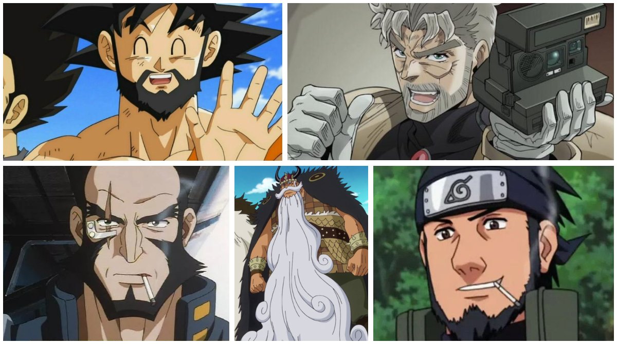 Top 71+ anime characters with a beard latest