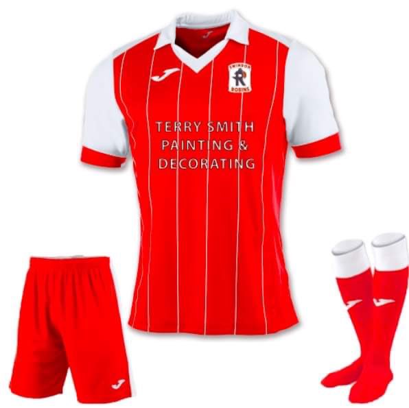 Tomorrow robins will be wearing there new kit! This will soon have a change of sponsorship on thanks to c&amp;g electrical services!! Our Prematch warm up tops will also be in use!! Good luck to all at @RidgeRoversFC