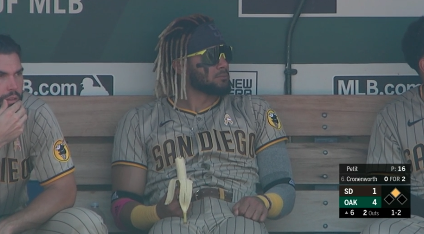 Cut4's tweet photo. Tatis reminding us to check on our daily fruit intake! https://t.co/hJcHzf24Ow