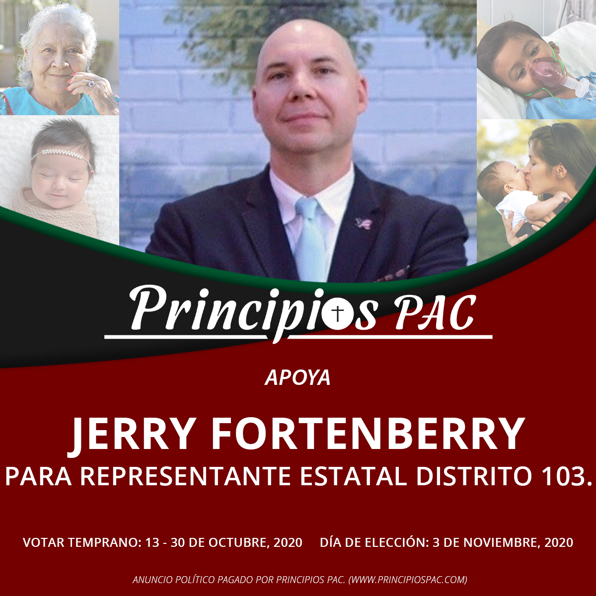 PrincipiosPAC's tweet photo. Jerry Fortenberry es un cristiano consistente pro-vida que se enfrenta a un demócrata radicalmente pro-aborto. Si vives en Dallas, vota Pro-Vida por el Republicano @jerryfortexas! https://t.co/Xsq98FSDWu