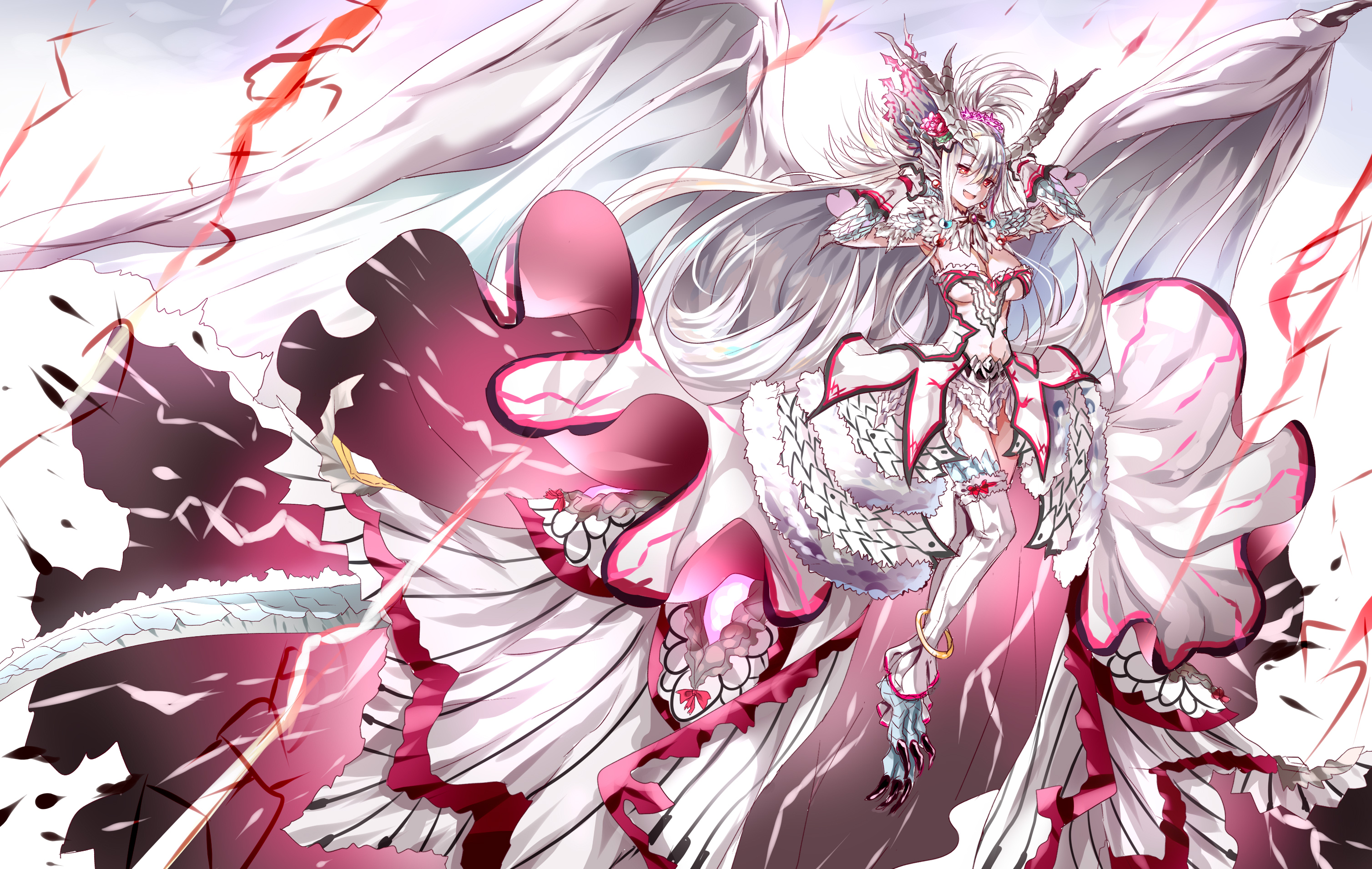 イラスト制作所すろうす Skeb4 商業1 擬人化ミラルーツ ミラボレアスの絵と対になる感じにしてみました T Co Ju5adcc98e Twitter