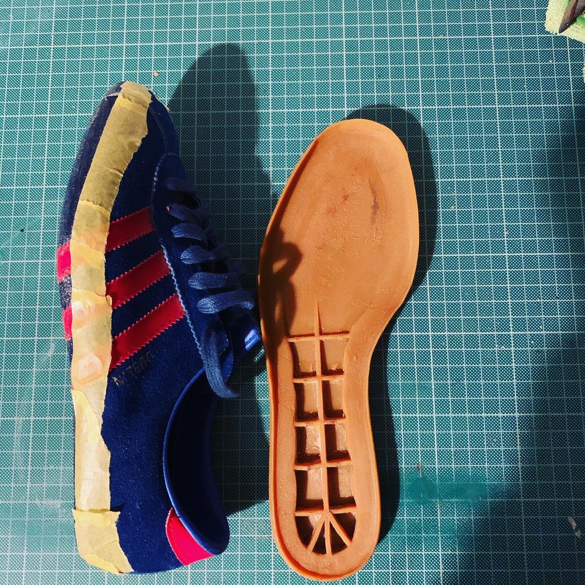 soleworx's tweet photo. Romanian Dublin. Re glue on soles https://t.co/JcApQj9m2W