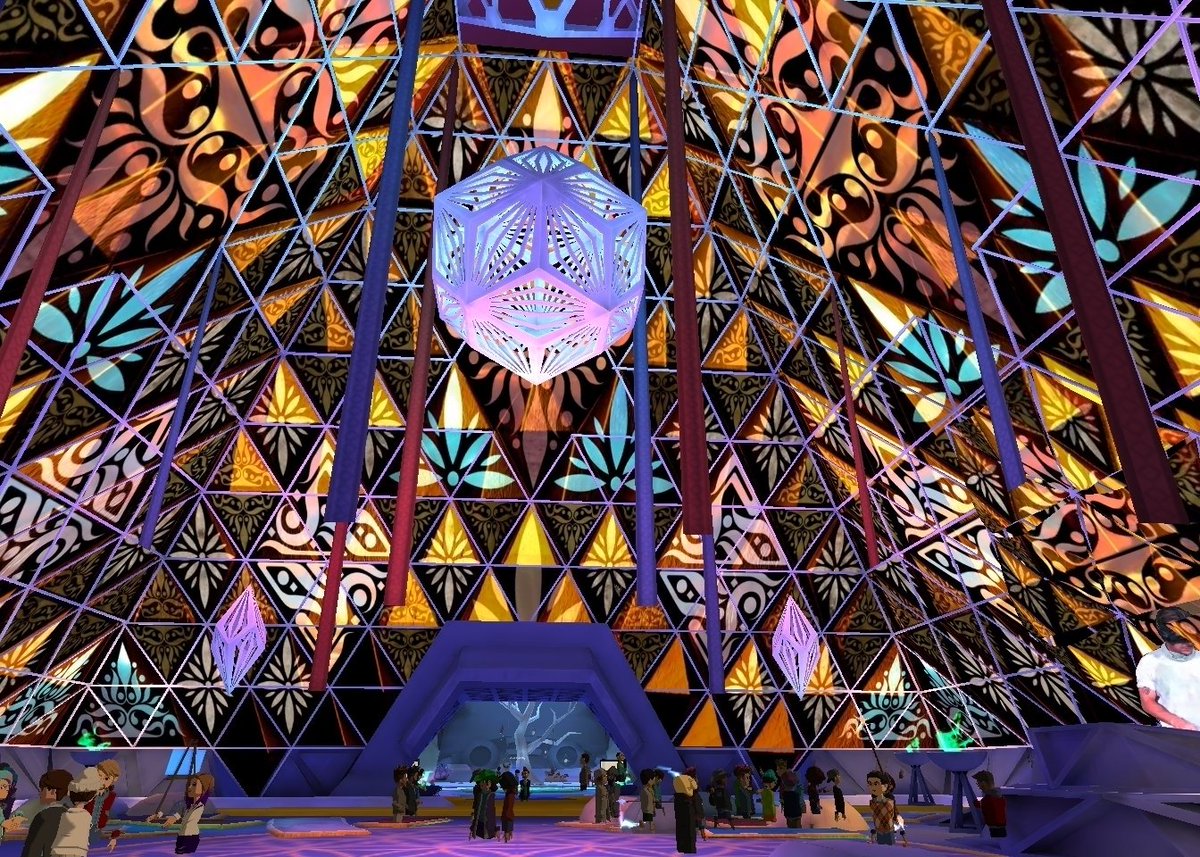 AshaMarie18's tweet photo. This year just keeps getting crazier... spent the evening dancing in @AltspaceVR at @diplo's first every live #VR performance in the @BrCvr #PlayAlchemist pyramid ๐๐คฏ๐๐คฏ๐
Legendary ๐๐
#XR #Diplo #BRCvr #BurningMan2020 #BurningManMultiverse #BurnWeek #AltspaceVR @ImmerseUK_ https://t.co/rHNCH6Ds6j