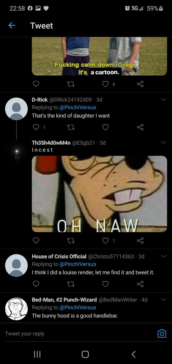 GodsJfrank's tweet photo. Still @PinchiVersus creates child porn on Twitter and they don't do anything about it! It's hard to hide behind the excuse that it's just a cartoon. When his disgusting fans acknowledge their perversion!

#BoatersForTrump #SaveTheChildren #RETWEEET #retweetplease @TwitterSupport https://t.co/kWoosthkoJ