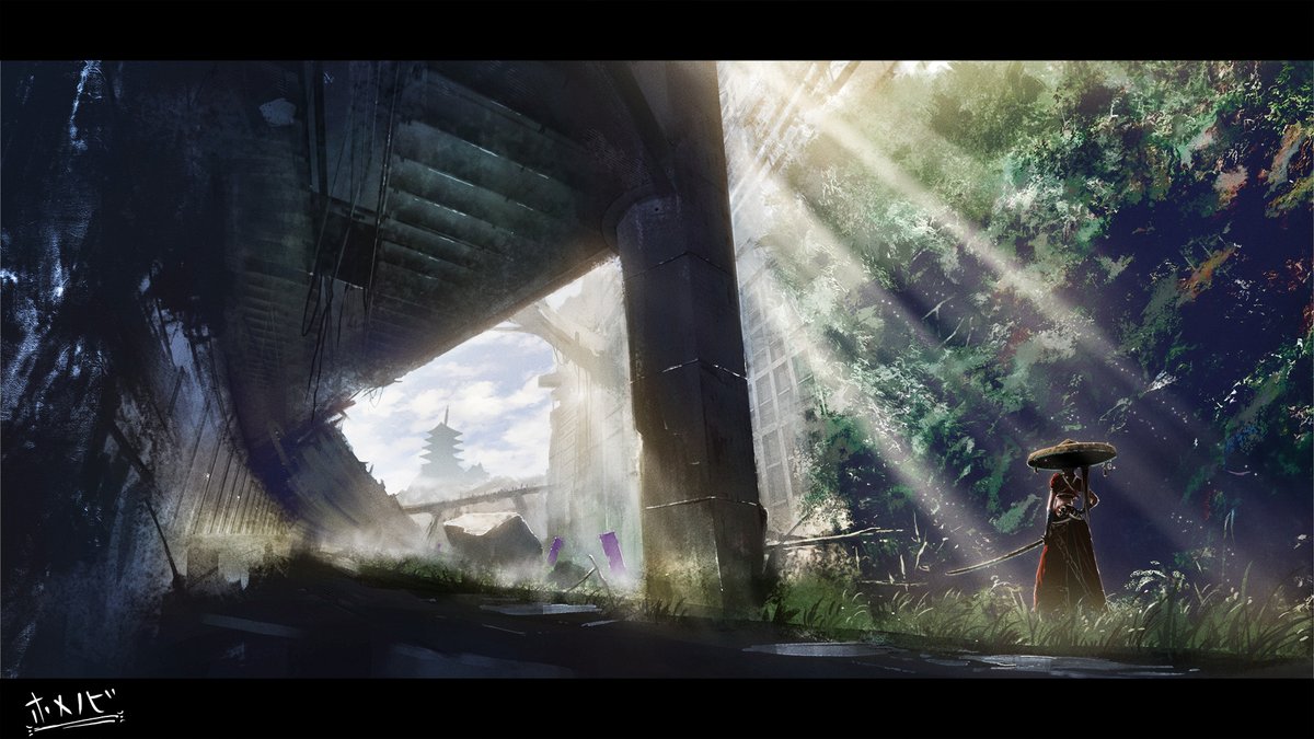 ほめのび 8月に投稿した背景イラストです 9月も週一ペースの投稿頑張ります Pixivも見ていただけますと幸いですmm T Co Wwxzpdkje9 イラスト 絵描きさんと繋がりたい 背景絵描きさんと繋がりたい コンセプトアート ファンタジー 廃墟