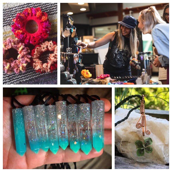 #MeetTheMaker! Say hello to Stacey, the smiley face behind Lovestones Whistler! Whether you’re looking for sparkly resin necklaces or beautiful crocheted scrunchies, she’s got you covered. Check out her stuff tomorrow at the <a href="/SLCCWhistler/">Squamish Lil'wat Cultural Centre in Whistler</a> from 11am-4pm! 💫