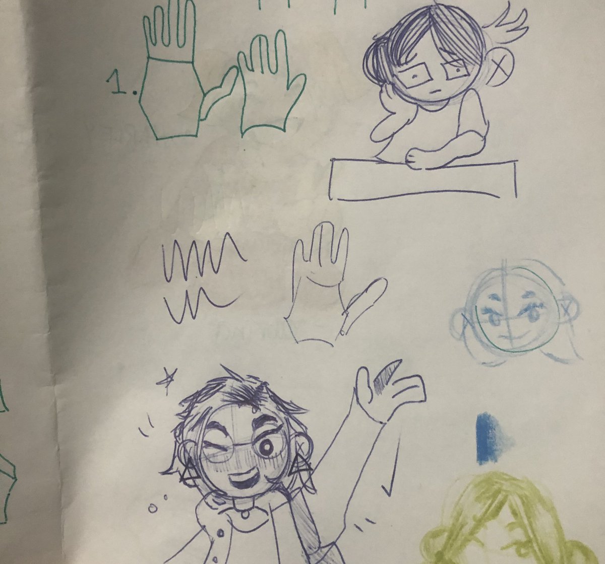 my little niece likes to practice drawing by copying the art I post ?? 