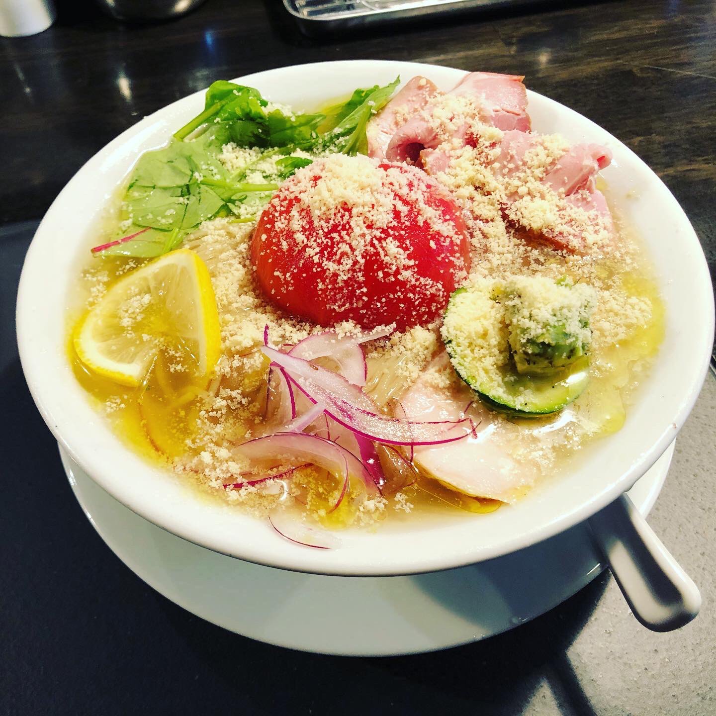 社内ニート على تويتر 限定だお 冷やしトマトの煮干しラーメン カネキッチンヌードル 東長崎 東長崎グルメ 落合南長崎 東長崎ラーメン ラーメン らーめん 冷やしラーメン 冷やしらーめん カネキッチンヌードル ラーメン部 らーめん部 麺スタグラム 落合