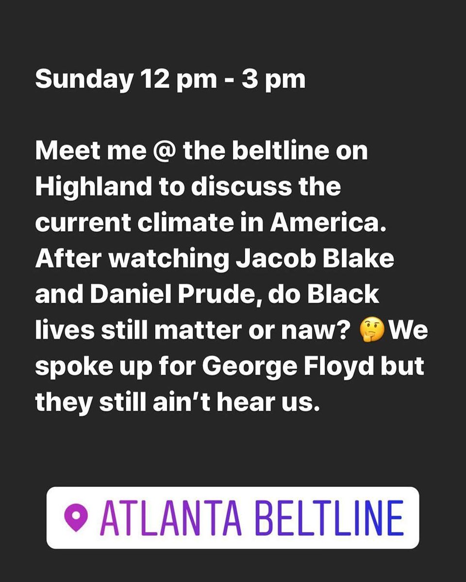 AtlPFJ's tweet photo. An individual wants me to share this for him to get more people to come. No better person to ask than @WhereProtest https://t.co/TIVdDUM5Z3
