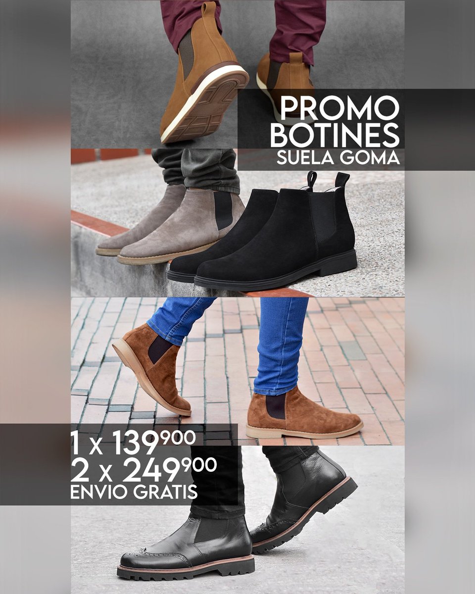 ganchoeropa's tweet photo. SUPER PROMO!!! // Todos nuestros botines suela goma x 139.900 envío gratis // 2 x 249.900 envío gratis 😱😱😱
Haz tu pedido por DM o a nuestro WhatsApp +573103033734 📲
.
#ganchoeropa #superpromo #botineschelsea #amoryamistad2020 https://t.co/gCUOU3elHN