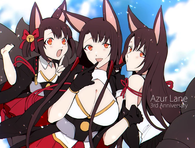 #アズレン3周年アート3周年おめでとうございます!赤城…愛してるぞ… 