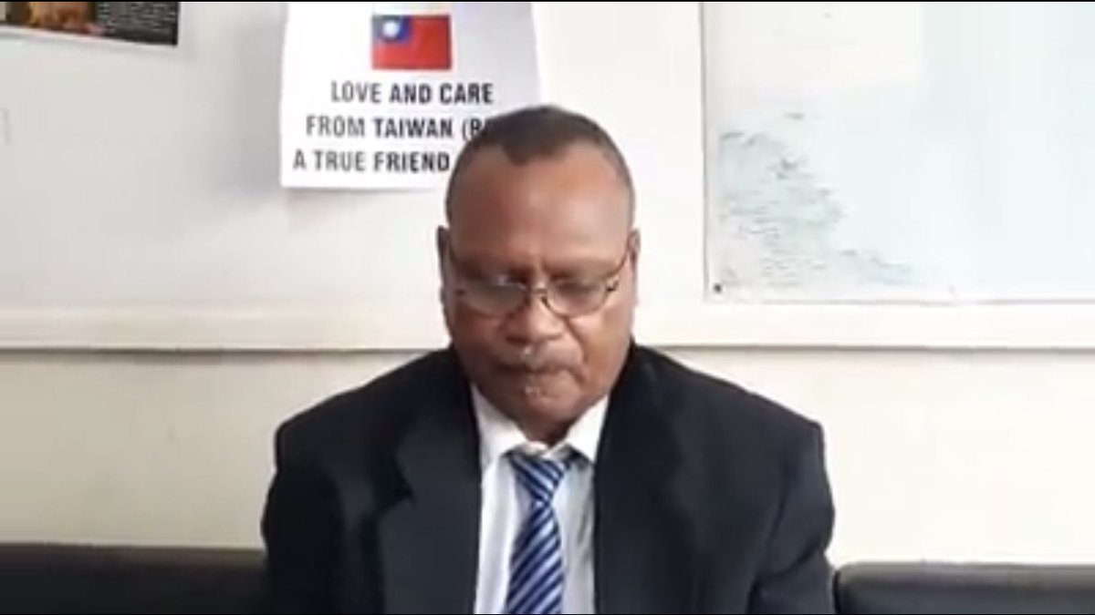 Premier Daniel Suidani reiterating his decision to pursue a Malaitan independence poll in a new video. “This is a sad day for Solomon Islanders” he says, in front of a Taiwanese flag and sign that reads “love and care from Taiwan - a true friend”. #solomonislands  #bluepacific