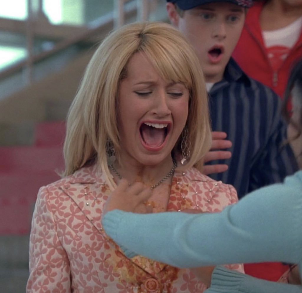 unholysmiler's tweet photo. level of stress: sharpay evans. https://t.co/uU4HoS6WAA