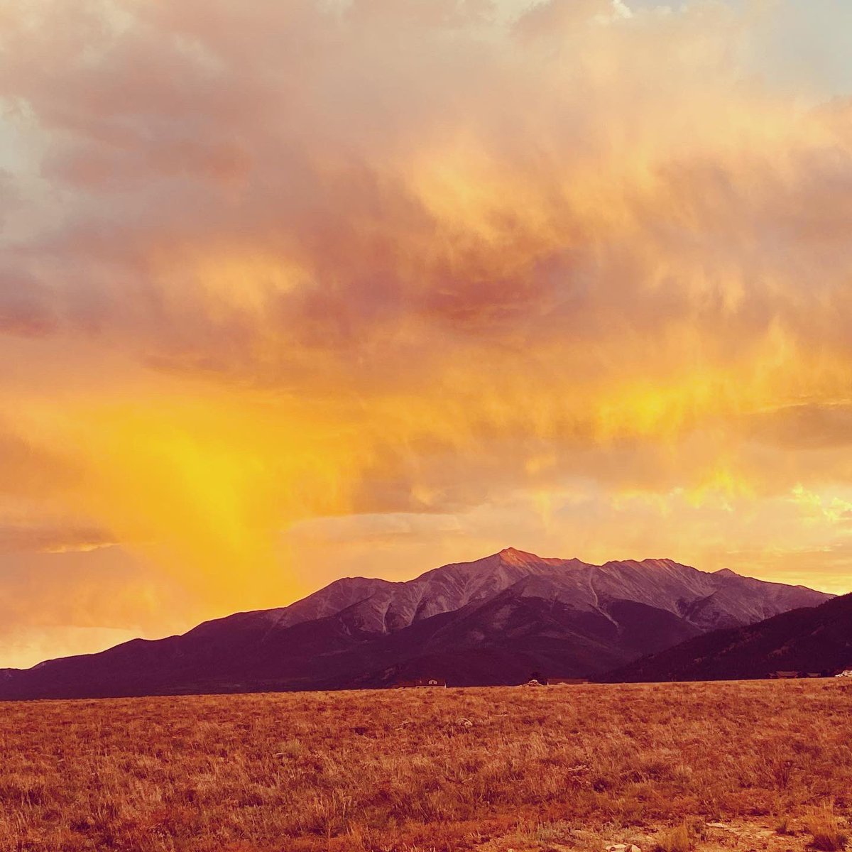 Sun falling on Mt. Princeton. Colorado, can I take you home with me?