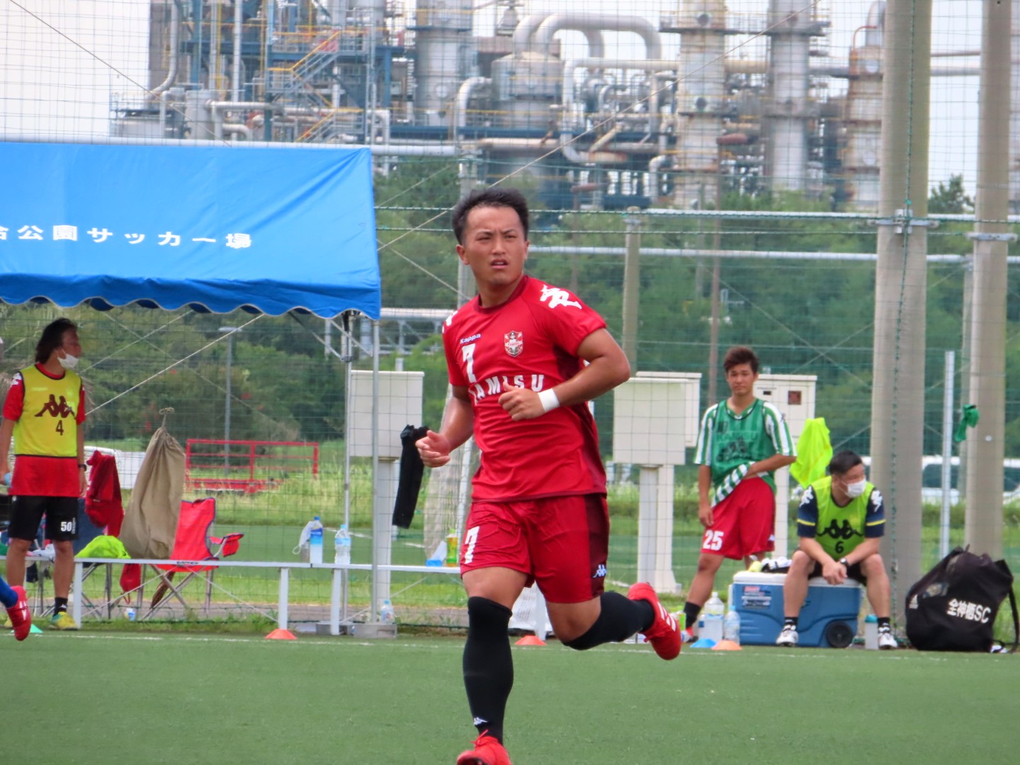 おおまめ 試合終了 全神栖サッカークラブ 1 0 筑波大蹴球倶楽部 茨城県社会人リーグ開幕戦 全神栖scが強い気持ち 熱いハート 勝利へのこだわりを最後の笛が鳴るまで存分に発揮 熊田からタカヤへの鹿島ユースリレーを経ながら見事ウノゼロで勝利