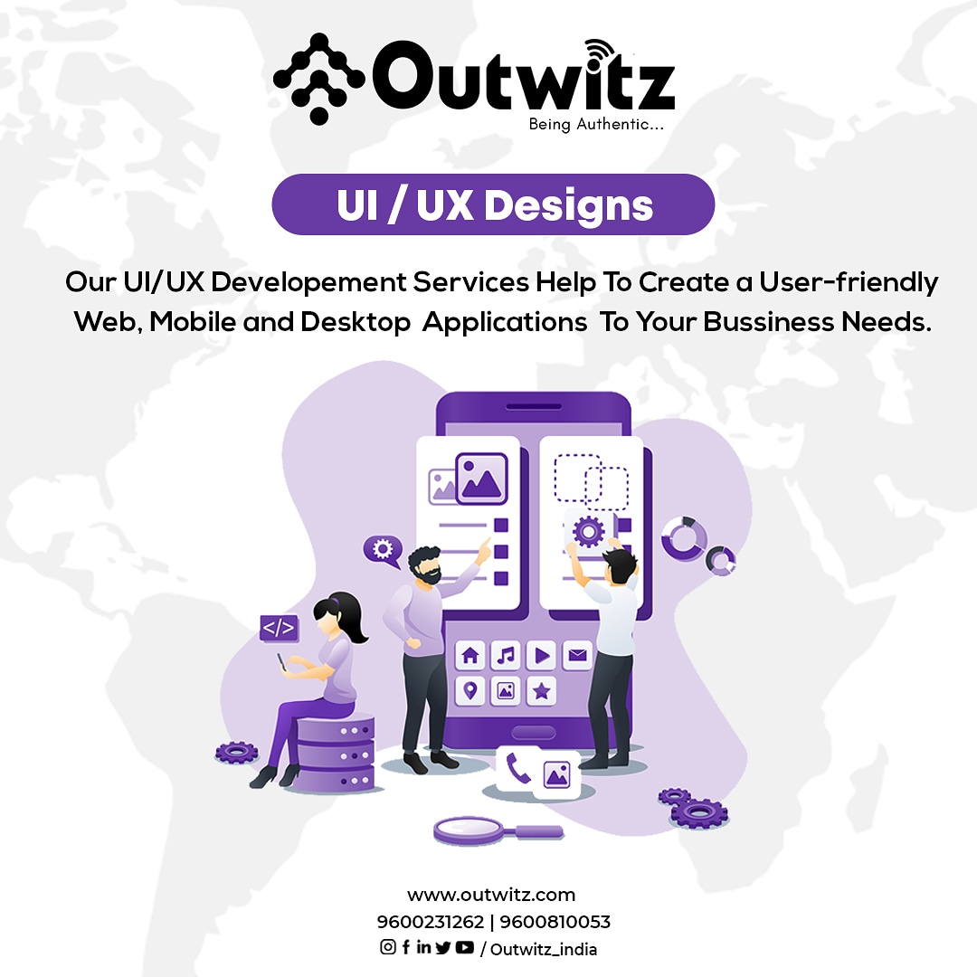 Outwitz_India's tweet photo. Our UI/UX Designers👨🏼‍💻 delivers Ultra Modern💪🏻 &amp; User Centric🔥 Design Services To Improve Your Clients💐 Experiences For Buliding Mobile💯 Or Web Apps...😇✨ #Outwitz_family🖤
#graphicdesigner 
#FullStackDeveloper 
#bussinessdeveloper 
#brandadvertising 
#uiux 
#digitalmarketing https://t.co/I4eDeqbcXu
