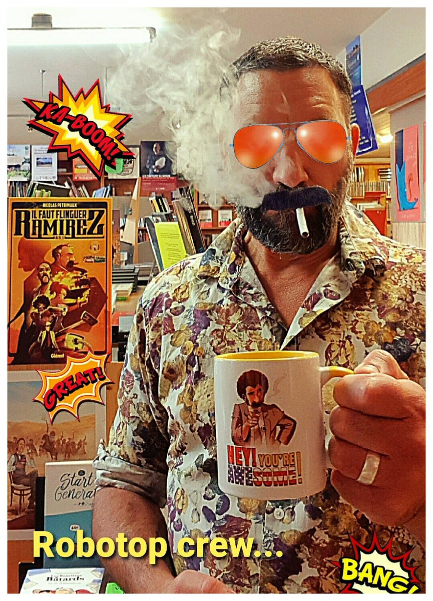 GwalarnLibraire's tweet photo. Robotop crew ready.
Ramirez is coming back.
Prépare les rallonges, gringo....
Bang bang.
🌡️🔥🚓🚕🚬💣

#ilfautflinguerramirez #gwalarn #glénat #robotop https://t.co/AtxqUwHQjT