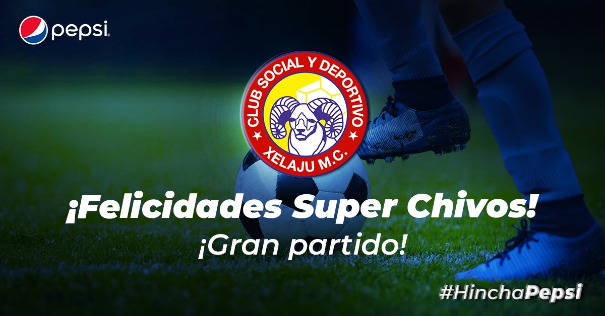 PepsiGuate's tweet photo. ¿Cuántos 💙 para celebrar la victoria de @xelaju_oficial?
#DaleXela #HinchaPepsi #Apertura2020 https://t.co/aAwh6XUV83