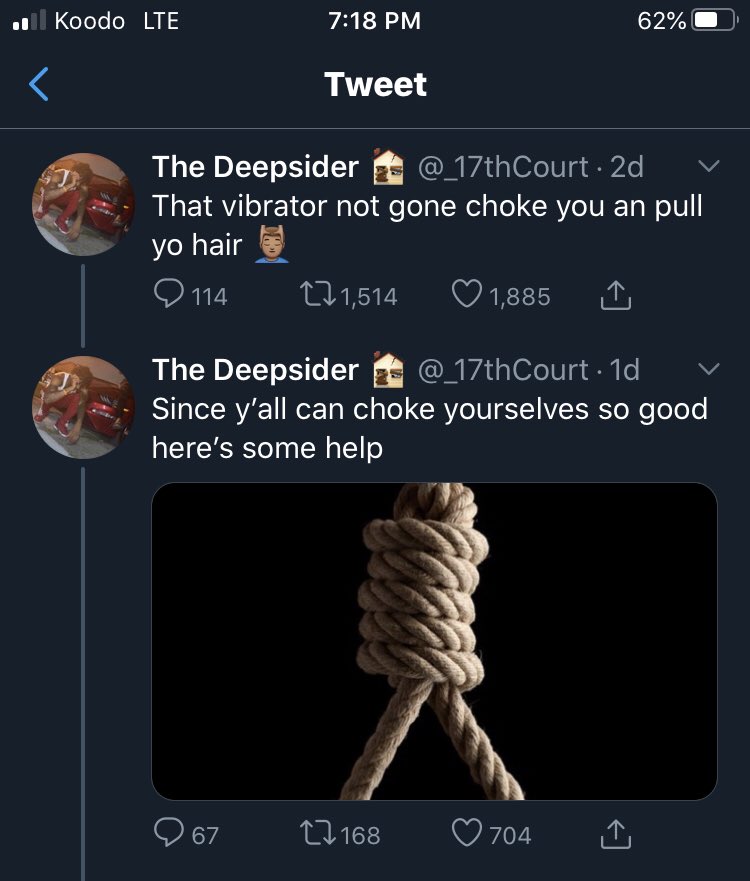 CrownsAndThings's tweet photo. This dude is really on the TL telling people to off themselves because he’s bad at sex and can’t handle that some people would prefer using a vibrator over having sex with him. #incelproblems https://t.co/ZuyA5VbyN6