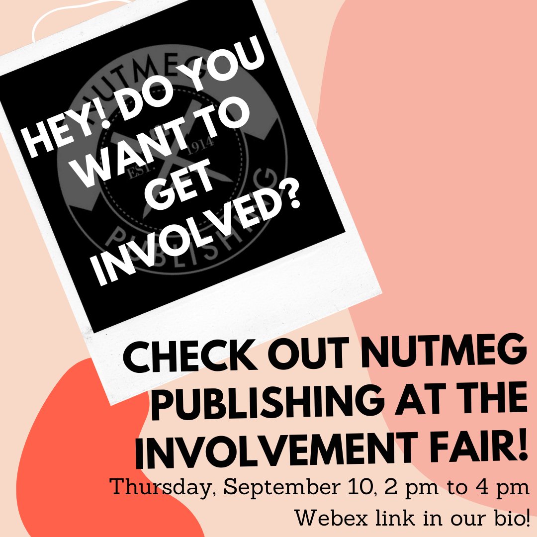 UCONNnutmeg's tweet photo. Hey, you! (Yes, you!) Come check us out at the Virtual Involvement Fair next Thursday! We can’t wait to meet you! Link in bio 🥳 https://t.co/O0CJMLppKs